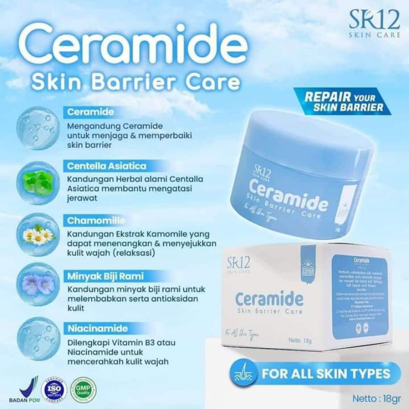 Ceramide Skin Barrier SR12/ Cream Siang malam