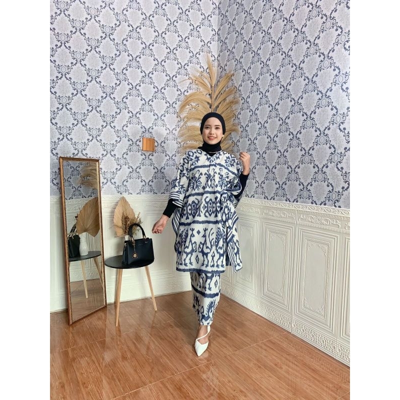 ONE SET TENUN, SETELAN ATASAN DAN ROK TENUN MOTIF SUMBA, ATASAN DAN ROK TENUN SUMBA MURAH, SETELAN W