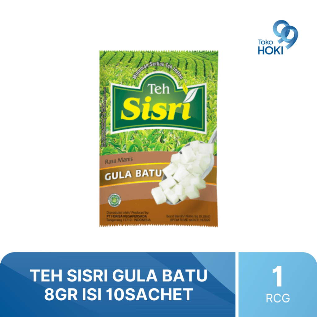 

TEH SISRI GULA BATU 8GR ISI 10 SACHET