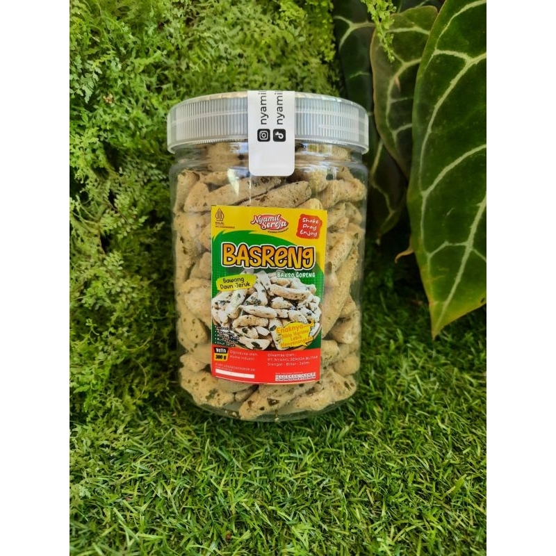 

Basreng Viral Bawang daun jeruk Toples 300 g