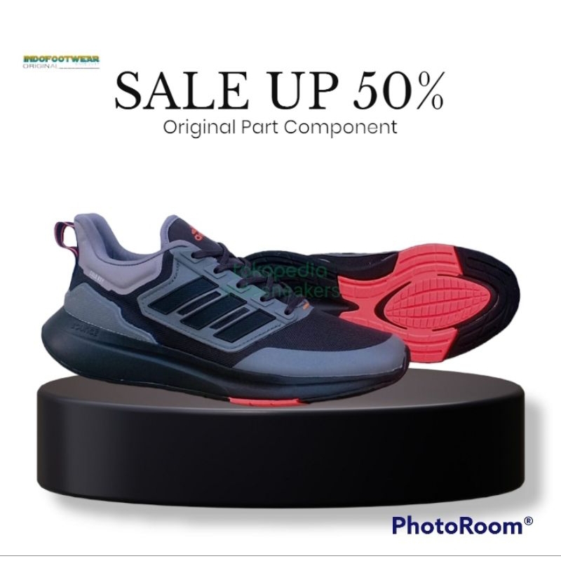 Sepatu Sneakers Running Adds Eq21 Run Cold Dry Carbon Original Component
