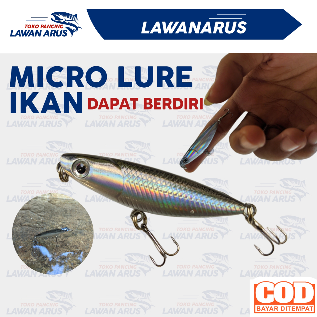 Micro Fishing Umpan Ikan kecil casting gabus