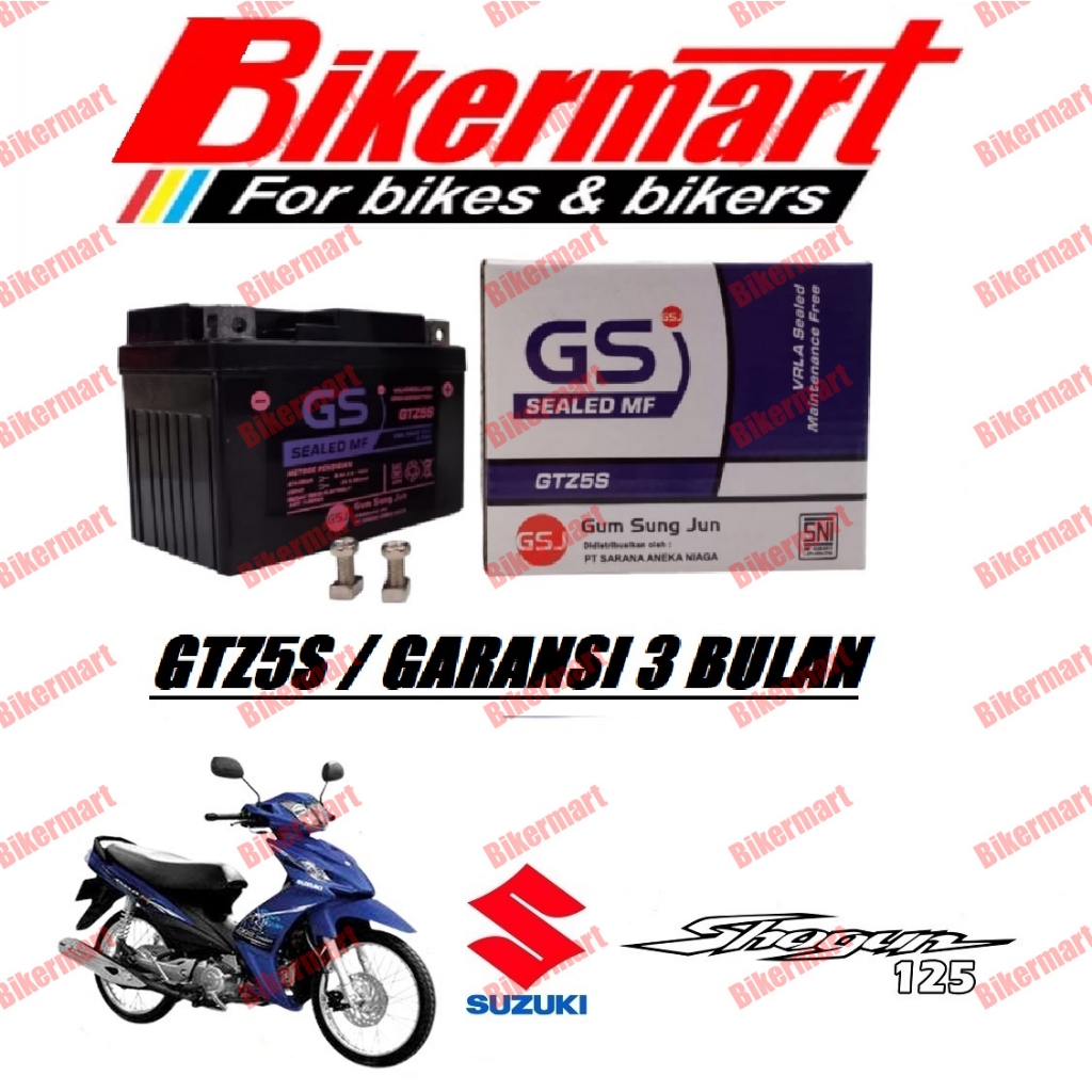 Aki Motor Suzuki Shogun 125 GTZ5S Accu Kering MF