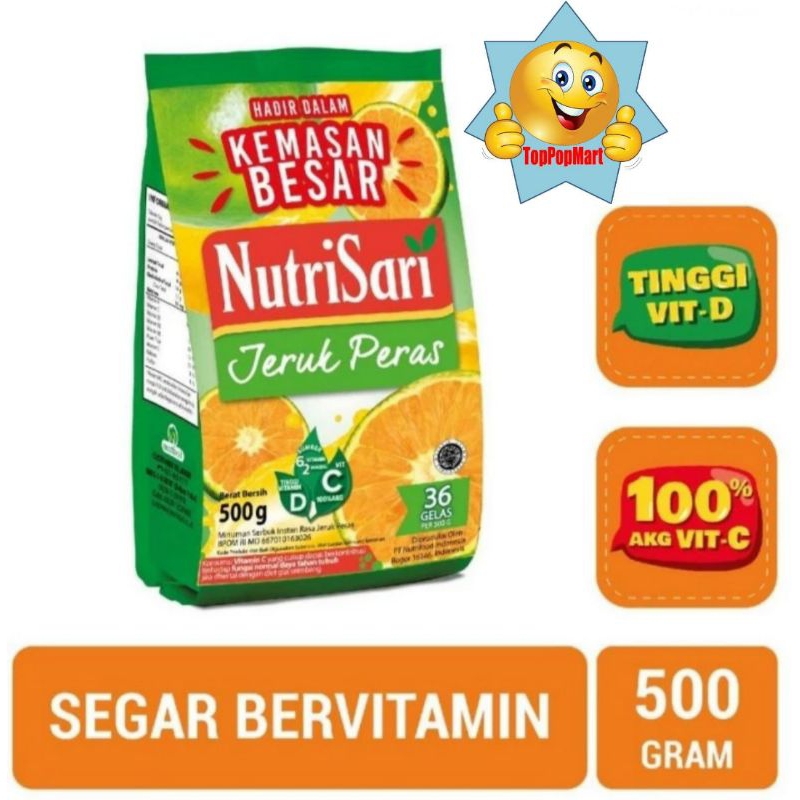 

Nutrisari Jeruk Peras 500 Gr Bubuk Refill Minuman Sari Buah Vitamin C