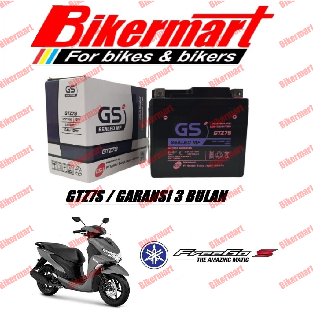 Aki Motor Yamaha Freego S / S ABS GTZ7S Accu Kering MF