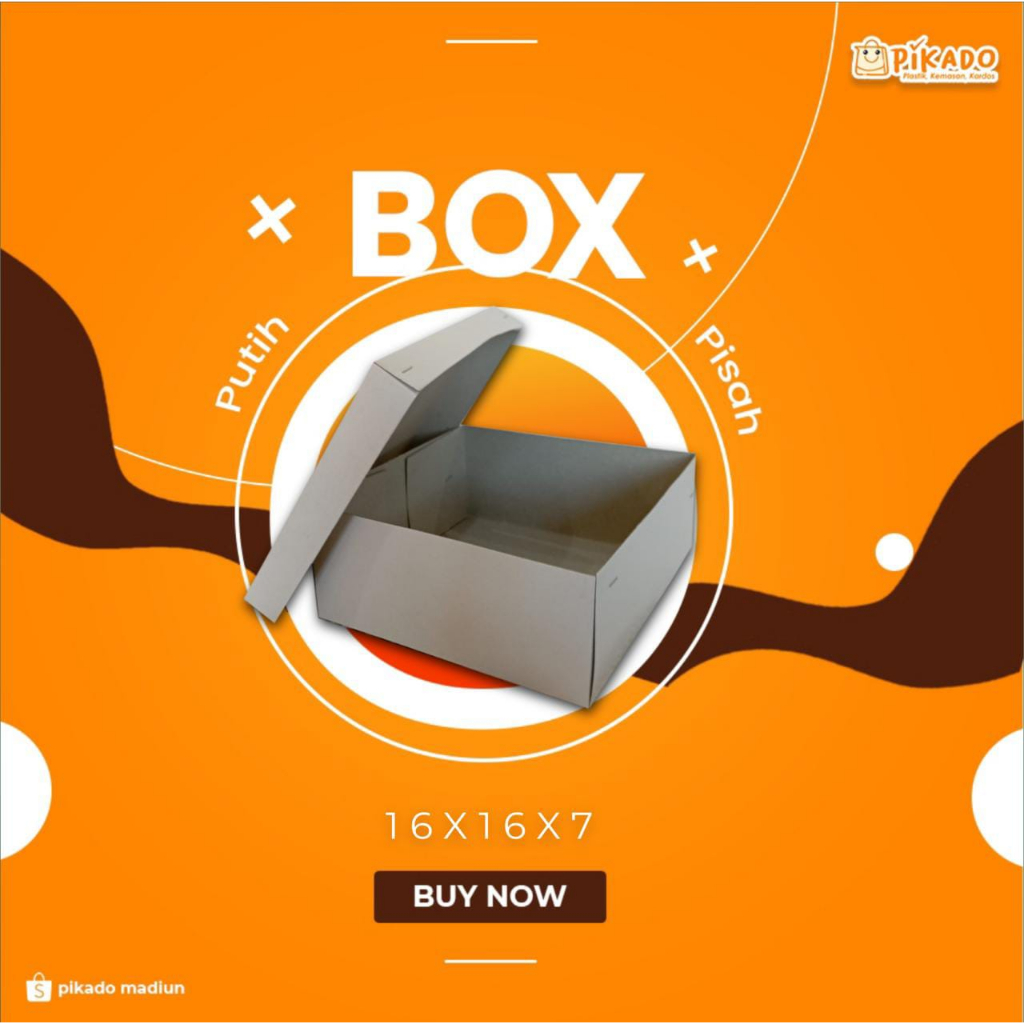 Box Polos Pisah/Box Snack Pisah/Box Snack Pisah Putih/Box Polos/Snack Box Polos/Box Putih Pisah