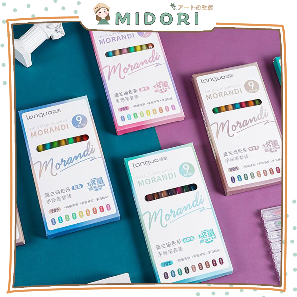 

[MIDORI] 1Set THE COLOR SERIES OF MORANDI Colour Pen Pensil Warna Series - D0047