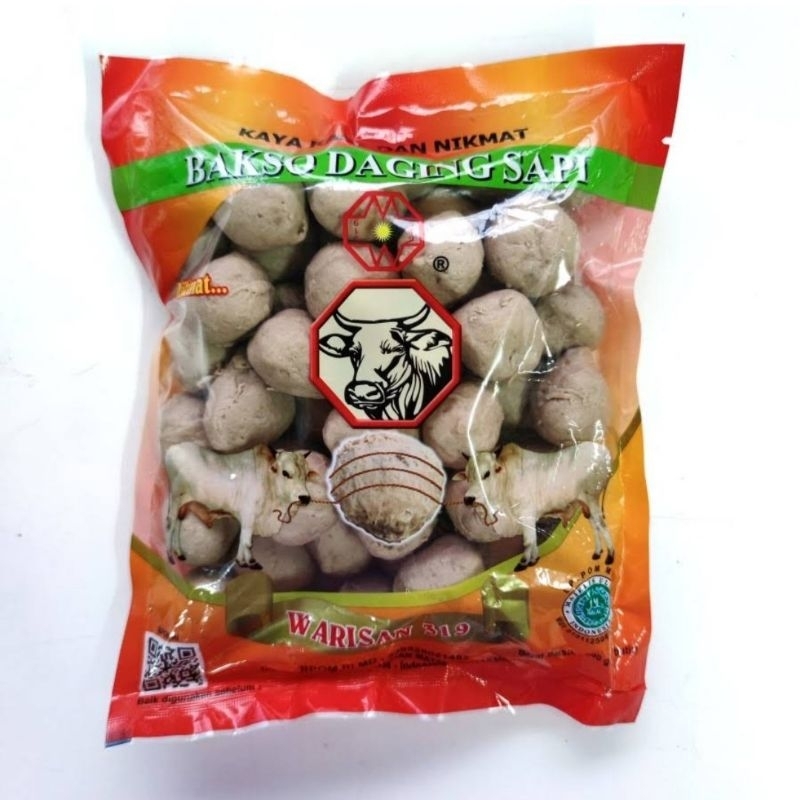 

Bakso daging sapi URAT merk WARISAN 600gr isi 50 butir enak dan halal