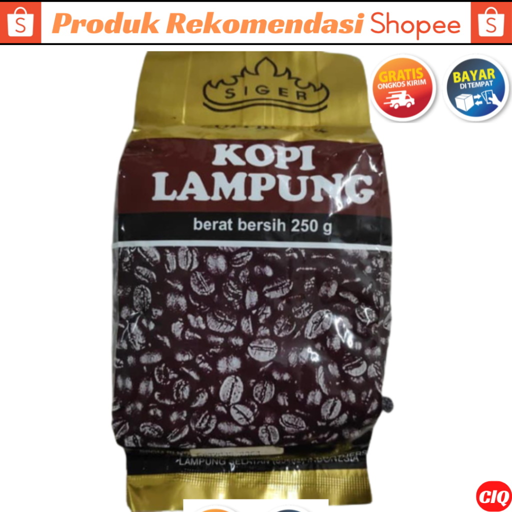 

Kopi Lampung Cap Siger Asli - Kopi Robusta Original Kemasan 250 gram