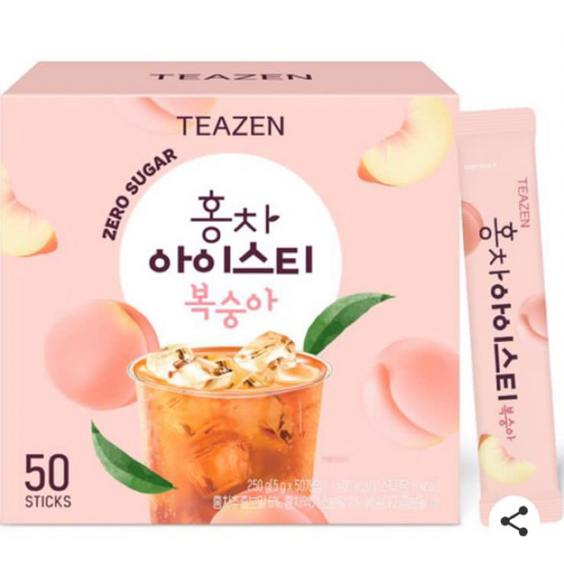 

(PO KOREA) TEAZEN BLACK TEA ICED TEA PEACH