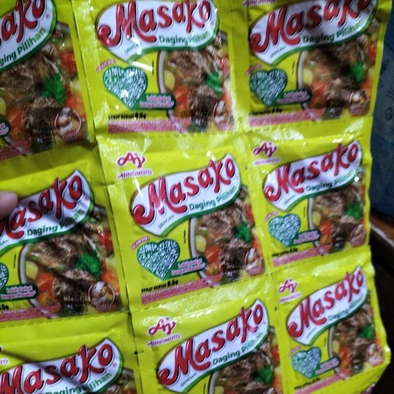 

Masako isi 10 pcs kemasan 8,5gram
