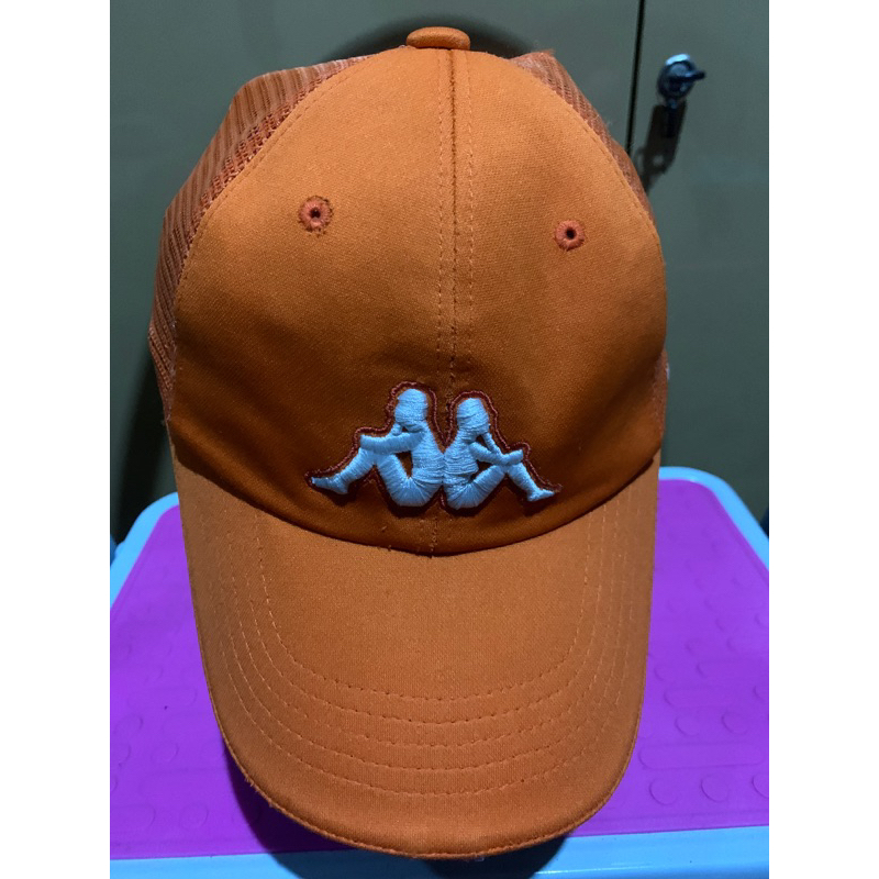 Topi Cap jaring sekon Kappa orange