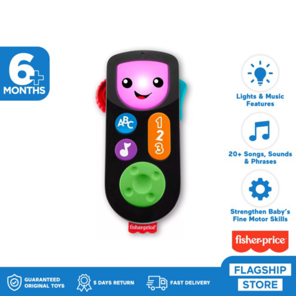 

- Berkualitas Edukasi Remote Unik Learn Anak Learn Fisher-Price Laugh Stream Mainan