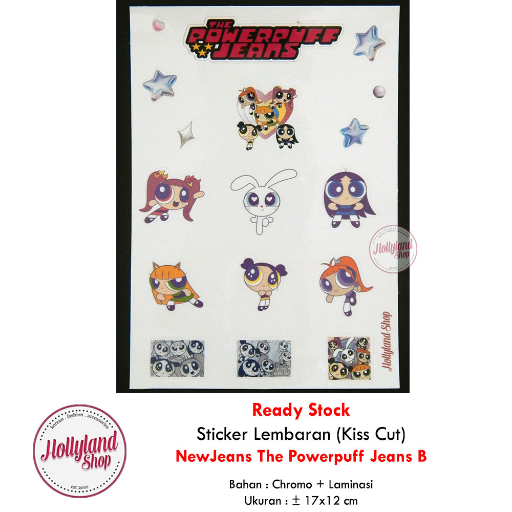

Sticker Lembaran NewJeans Get Up power puff Unofficial