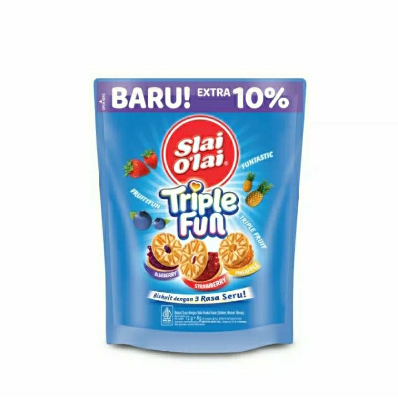 

ROMA BISKUIT SLAI OLAY TRIPLE FUN POUCH