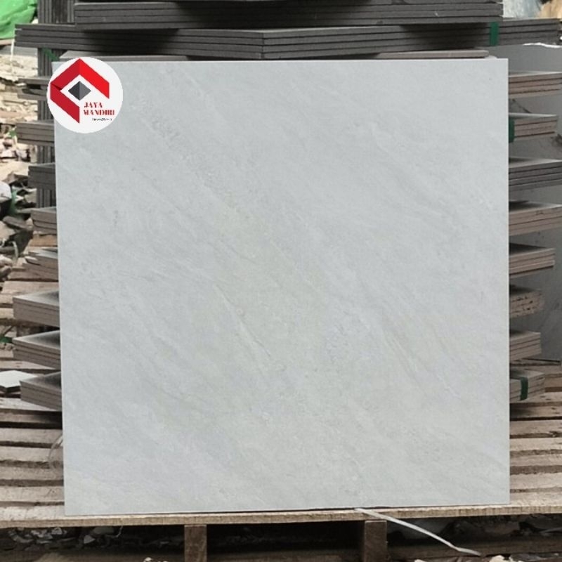 Granit Lantai 60x60 KwR Iketan Arna Omkara White Glossy
