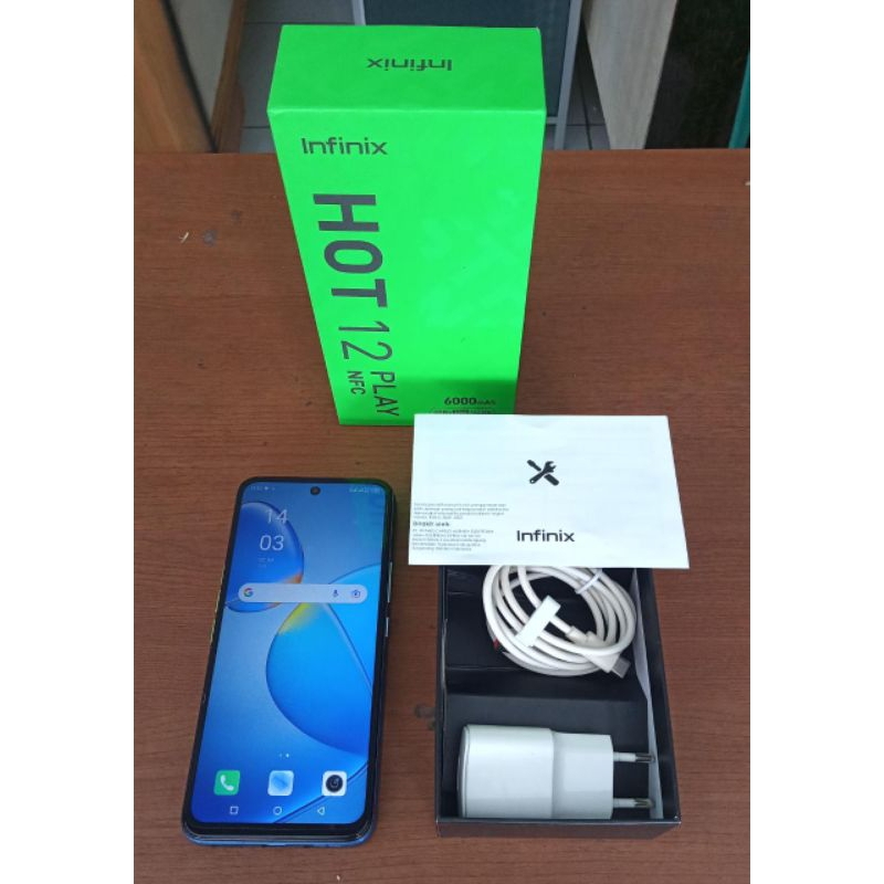 hp infinik hot 12 play nfc seken termurah
