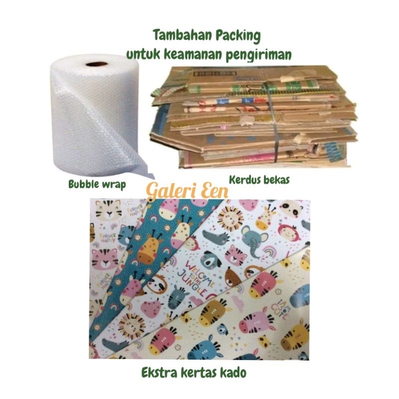 

BUBBLE WRAP, KERDUS, KERTAS KADO TAMBAHAN UNTUK PACKING (MOTIF RANDOM) CEWEK/ COWOK