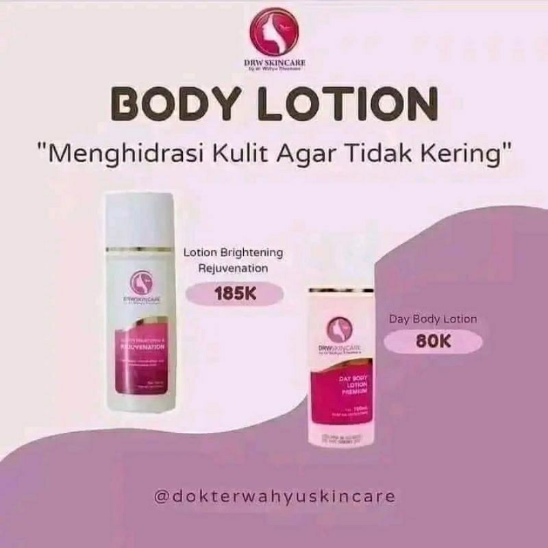 body lotion DRW skincare