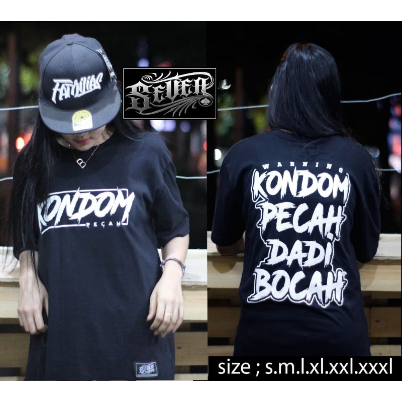 promo kaos pria wanita murah kondom pecah original premium