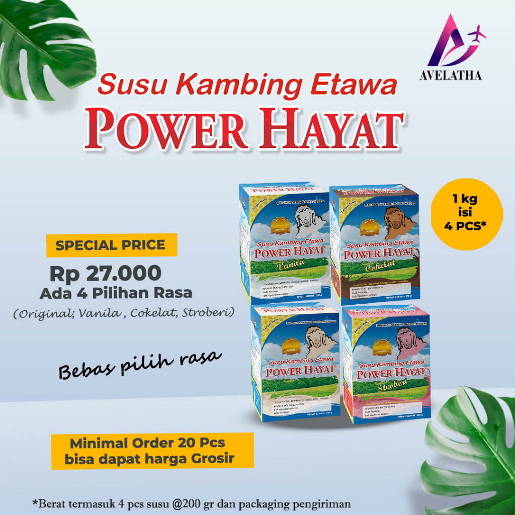 

Susu Kambing Etawa Power Hayat 200 gr