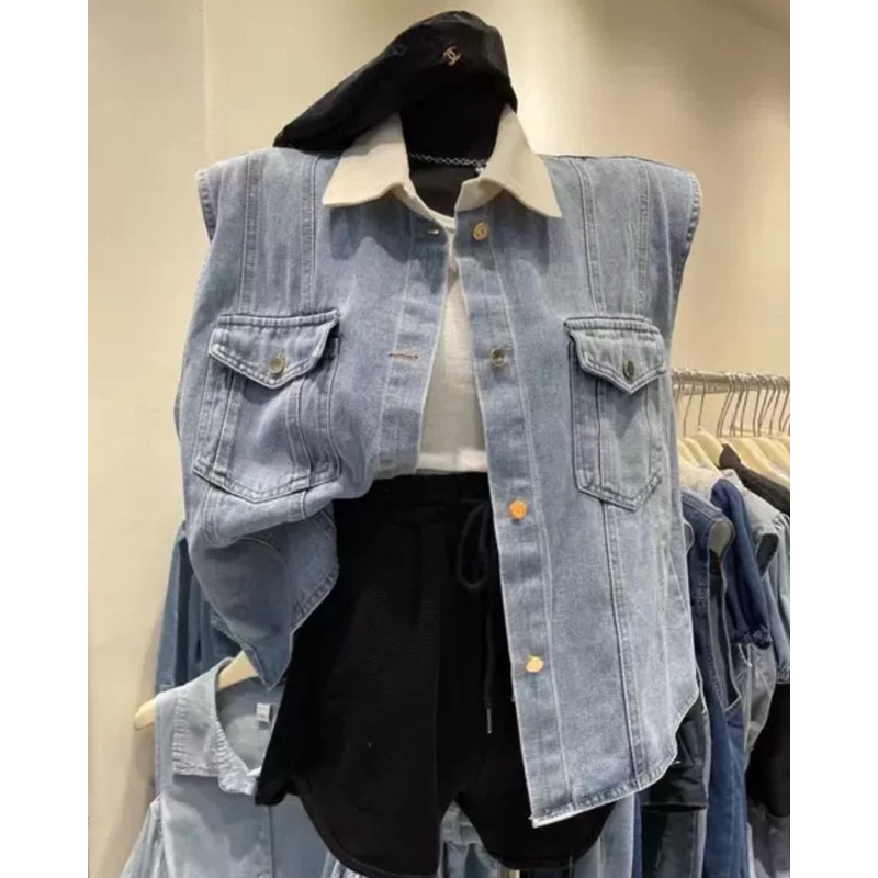 Vero vest | Vest Denim Wanita Import Premium