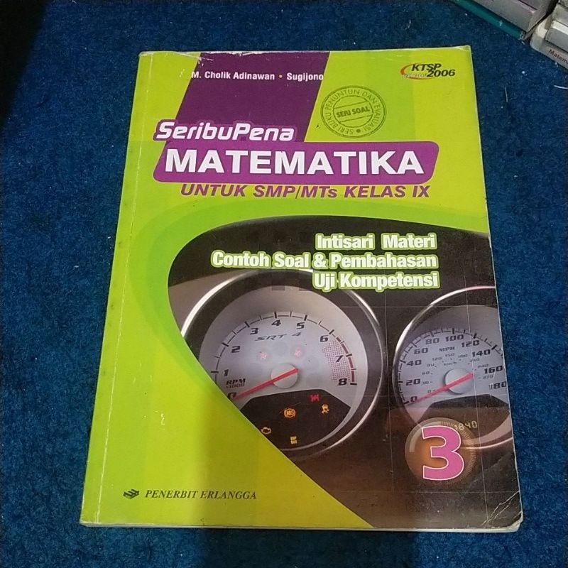 seribu pena matematika untuk SMP/MTs kelas 3, 9, IX Penerbit Erlangga