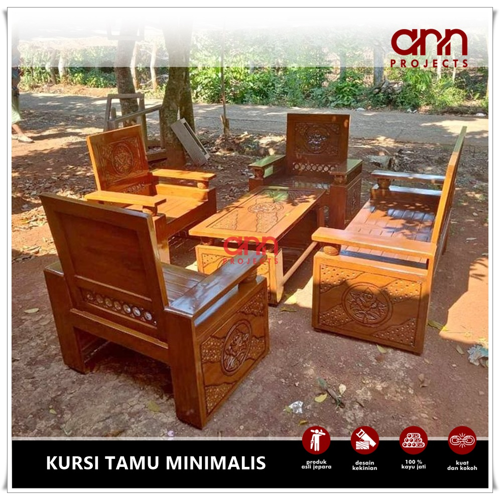 Kursi Ruang Tamu Kayu Jati Kursi Tamu Minimalis Kayu Furniture Jepara