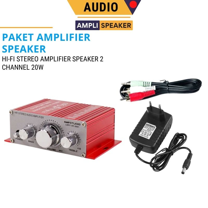 New  Stereo Power Amplifier Speaker Audio Mixer Mode 2 Channel 20W Import