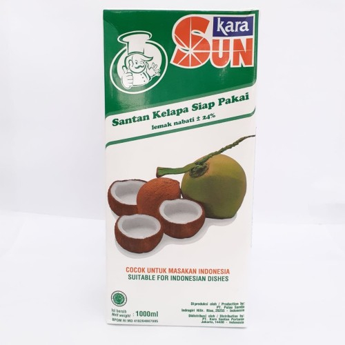 

COCONUT CREAM SUN KARA 1LT / SANTAN KELAPA SUN KARA 1LT