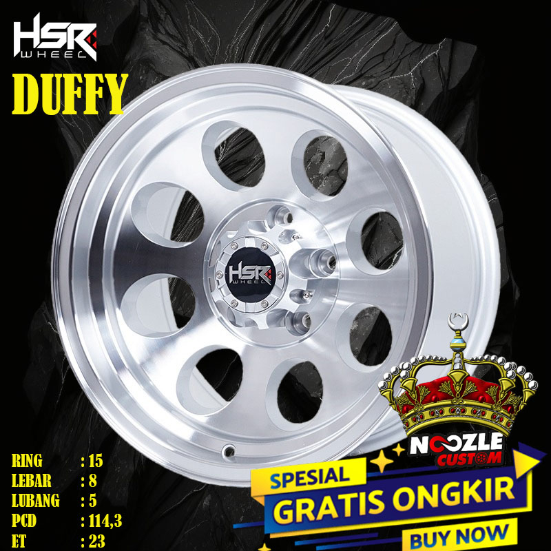 VELG MOBIL RING 15 LUBANG 5 PCD 114 PELEK OFFROAD RING 15 TYP HSR DUFFY