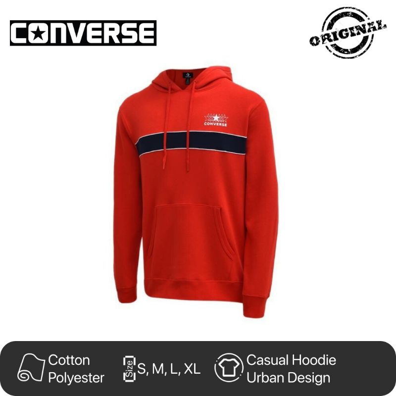 Converse All Star PO Men's Hoodie Casual Urban Red #2 Jaket Sweater