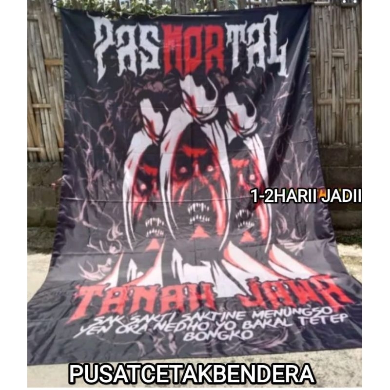 FREE ONGKIR. TERLARIS LURR + JASA CETAK KAIN PASMORTAL, KAIN BENDERA PMS, BENDERA KOMUNITAS PASMORTA