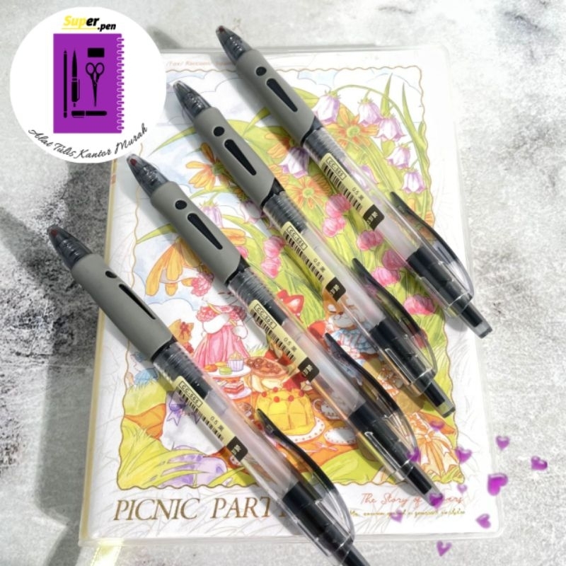 

PULPEN CETEK TINTA GEL HITAM K1-CC-505 BOLPEN ALAT TULIS KANTOR DAN SEKOLAH SUPER MURAH COD BOLPOIN PENA STATIONERY