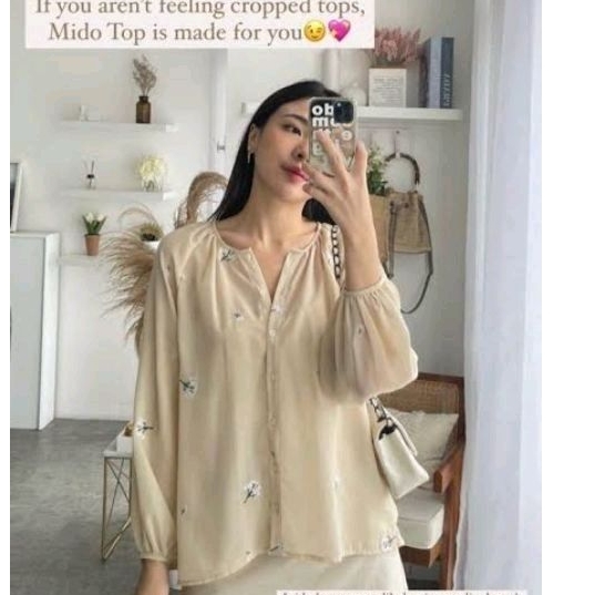 Oudre Mido Top in Cream
