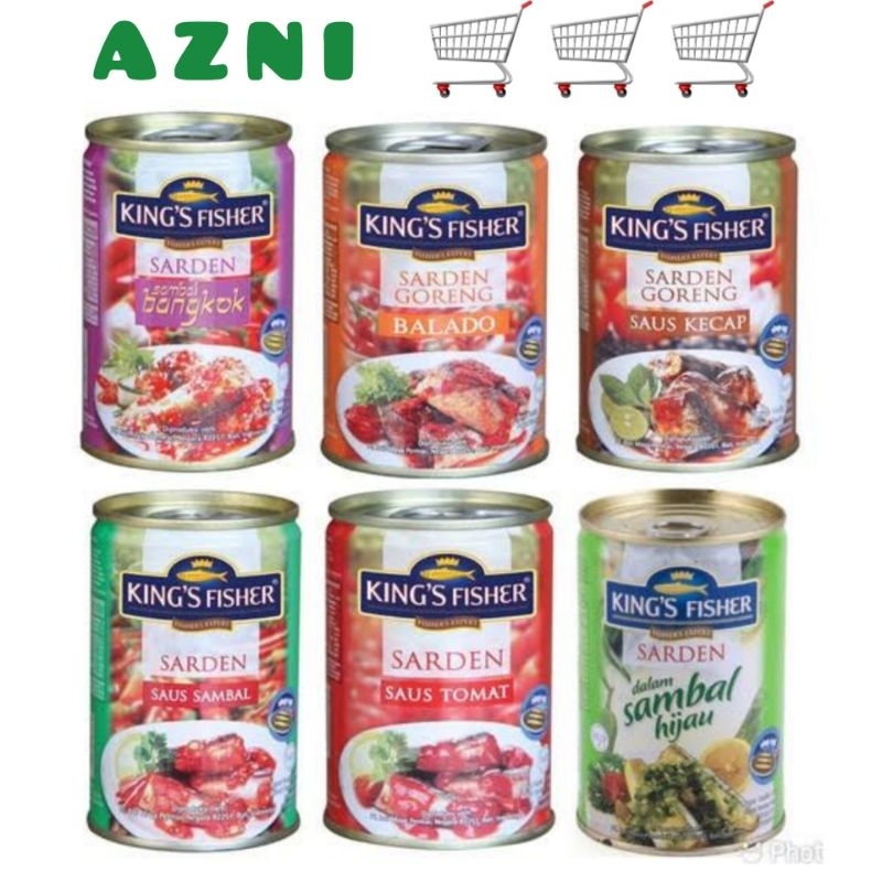 

KING FISHER Sarden Balado/ Tomat/ Bangkok/ Mackarel/ All Varian