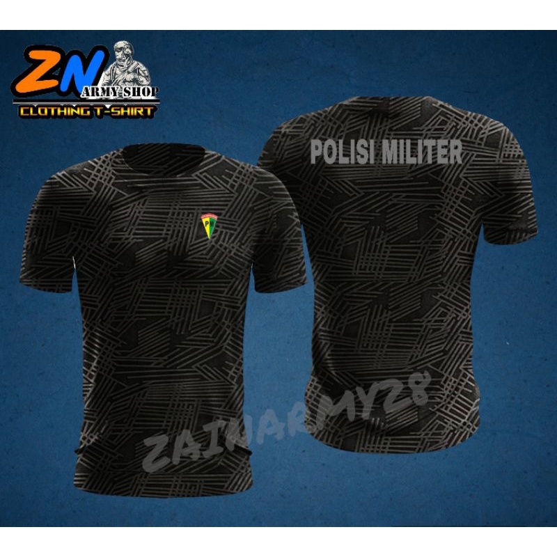 Kaos Jersey Emborse Olahraga POLISI MILITER / Kaos Polisi Milter / Kaos Olahraga polisi militer / Ba