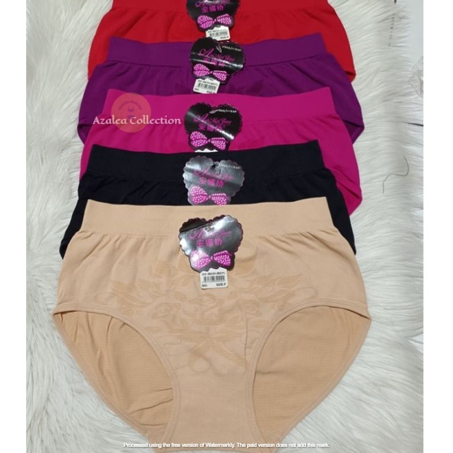 Celana Dalam Wanita/ Cd Wanita Bahan Rajut Stretch BB 65-80kg / Cd import Anomeijiao 8069