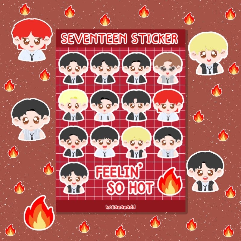 

Seventeen Sticker sheet Hot