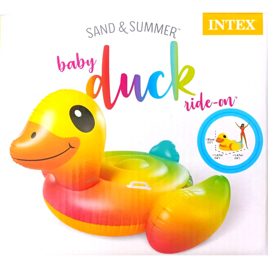 Yellow Duck Ride On 147cm Intex 57556 Ban Renang