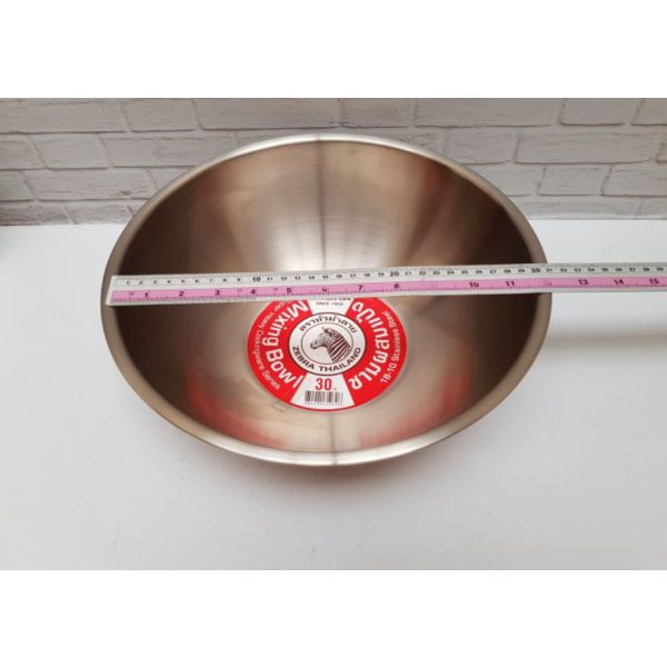 

Dijual ZEBRA MIXING BOWL STAINLESS STEEL 30 CM - MANGKOK STAINLESS - 135030 Berkualitas