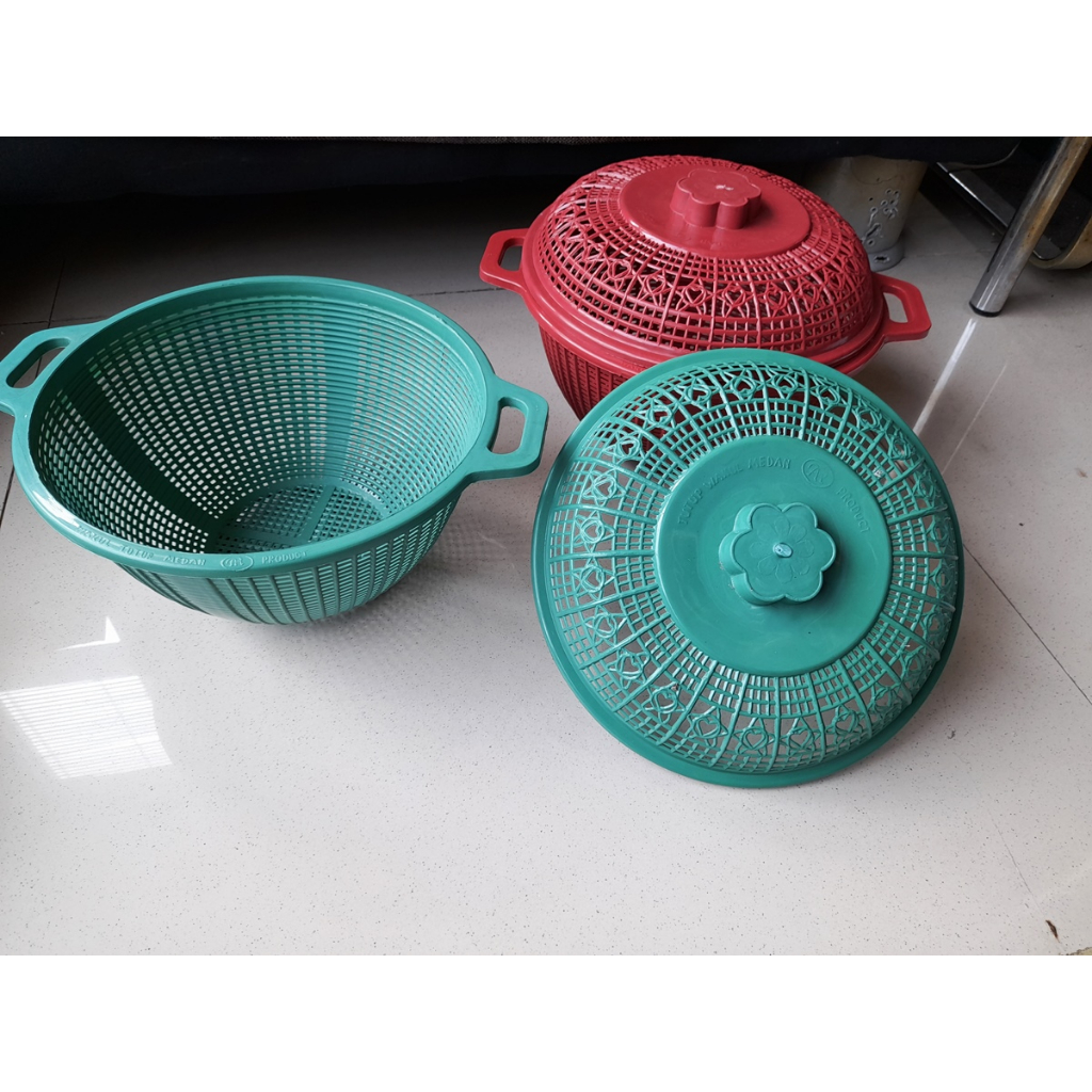 Tutup Wakul Medan 23cm Sangku Boboko Besek Nasi Tutup Plastik