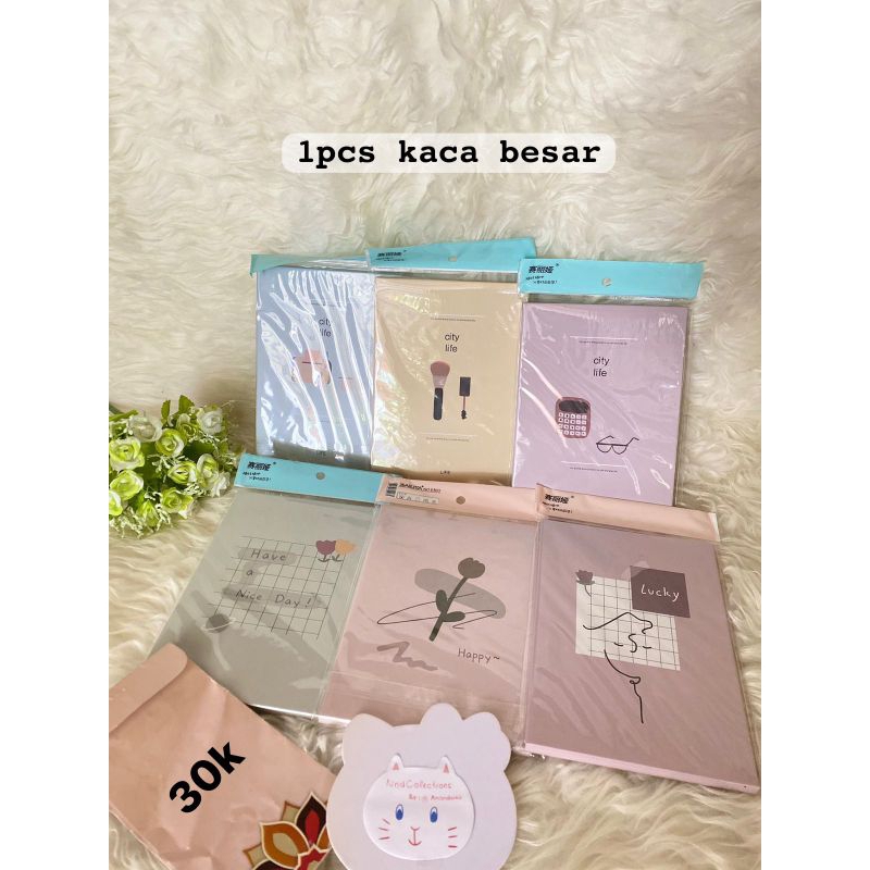 Kaca Lipat Cermin Lipat Traveling Besar