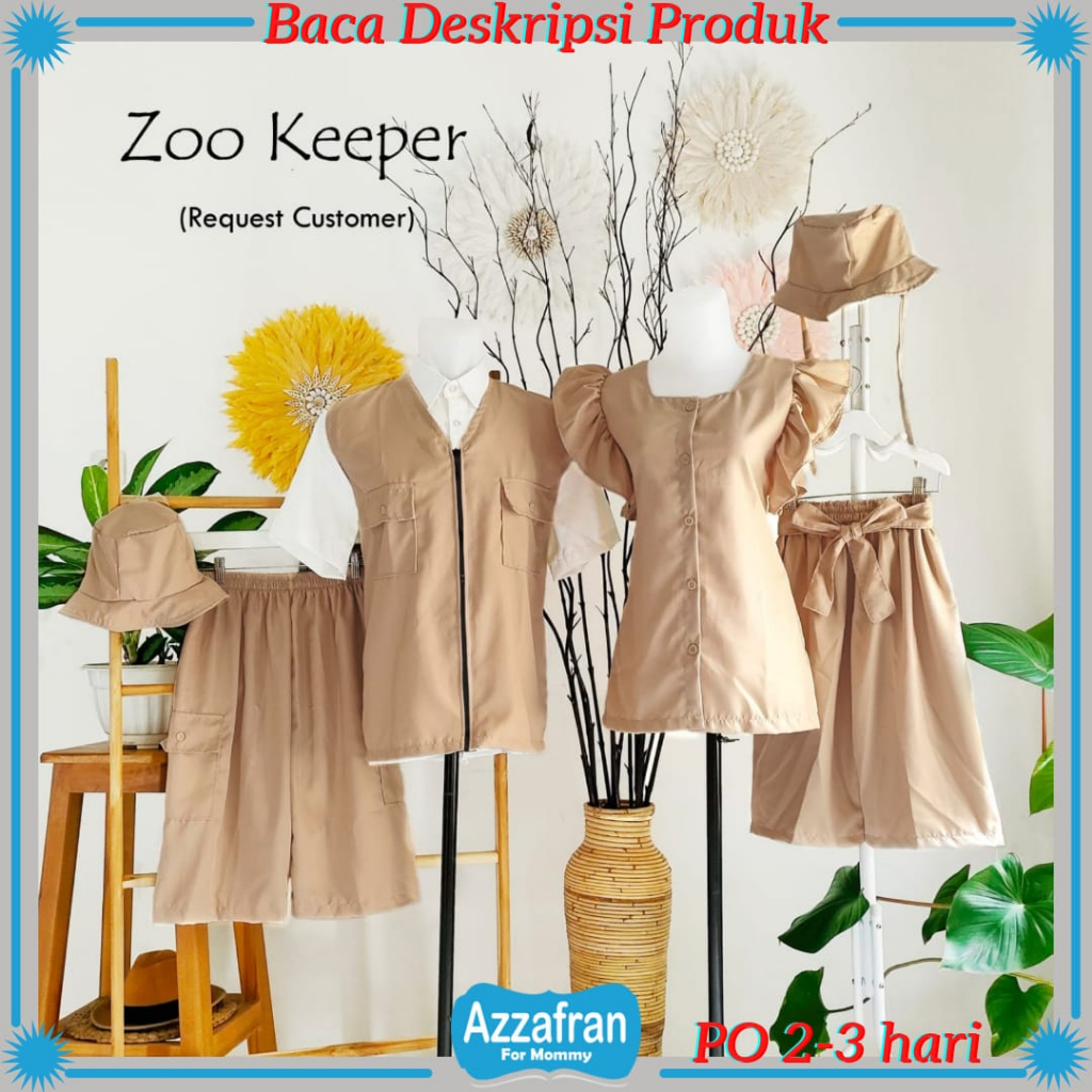 Zoo Keeper | Setelan Anak Laki Laki | Baju Karnaval Safari | Kostum Carnaval Penjaga Hewan Zookeeper