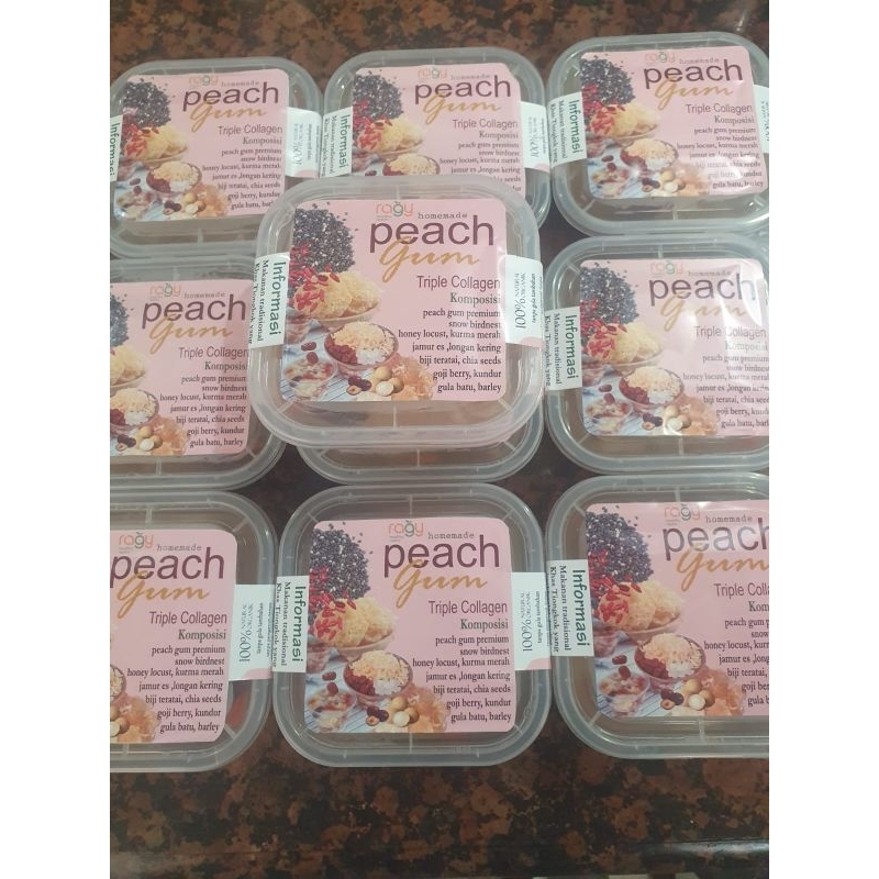 

Peach Gum Premium Dessert triplecollagen healthydrinks minumansehat 450 ML