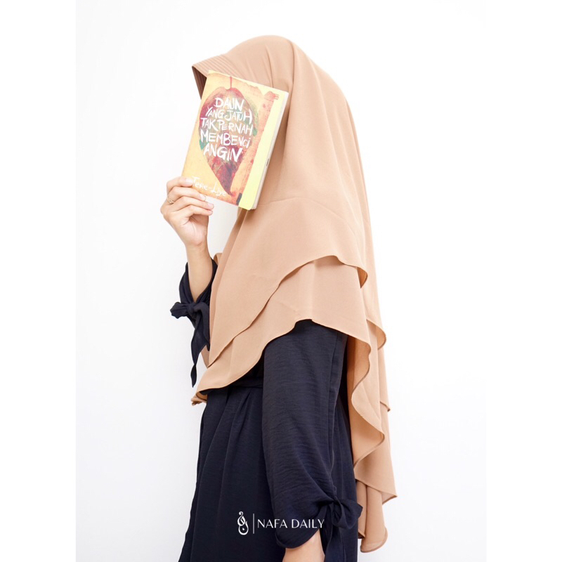 Khimar syar’i ceruty baby doll premium 2 layer | Kerudung Instan | Hijab Instan | Hijab Syar'i