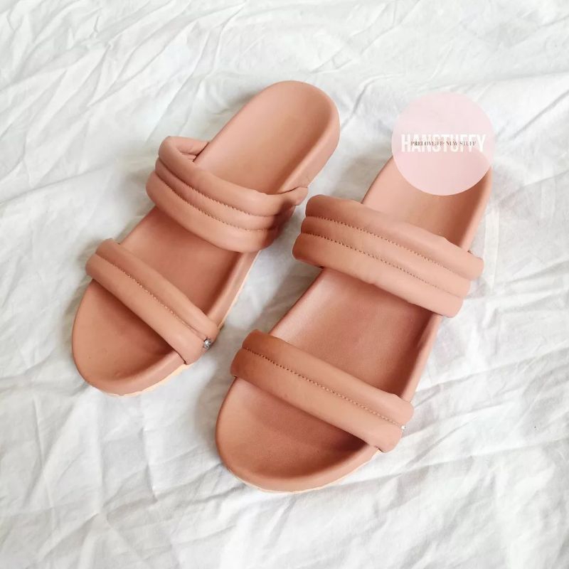 SANDAL SLIPPERS ON WANITA PINK PRELOVED SECOND BEKAS