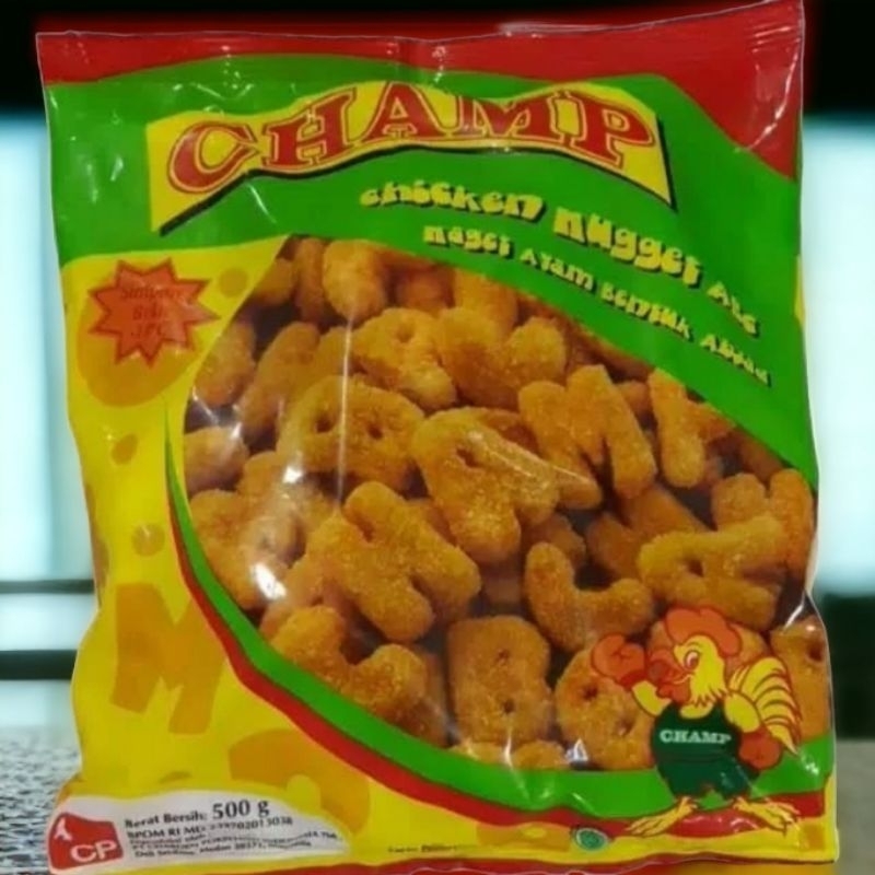 

RN_Frozen - CHAMP Chiken Nugget Bentuk ABC Berat Isi 500 Gram. Ready...