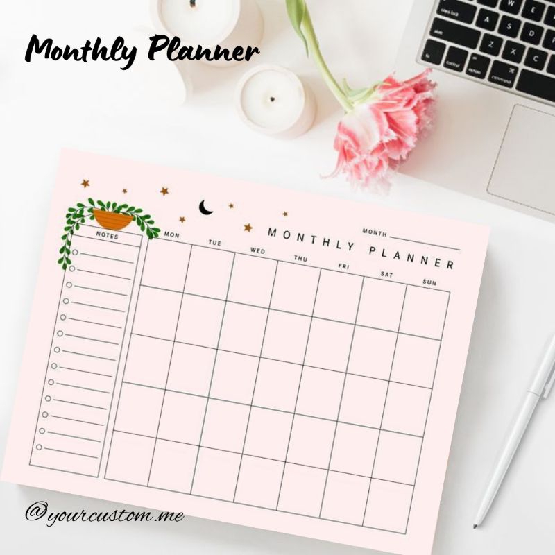 

Monthly Planner / Jurnal Bulanan (Journaling) bisa pakai desain sendiri