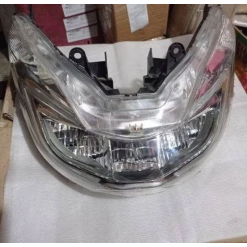 headlamp reflektor lampu depan PCX 150 cbu led original ORI ahm